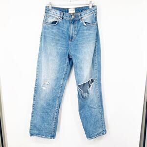 Abrand Jeans A Slouchy Jeans High Rise Distressed